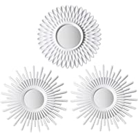 Espejos Pared Decorativos Blancos Pack 3 - BONNYCO | Espejos Decorativos Ideales para Decoracion Casa- Habitación y…